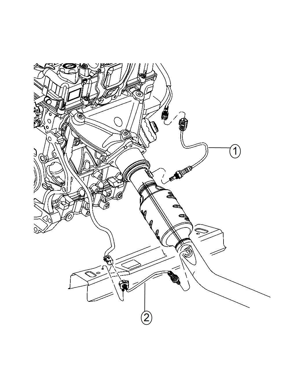 Diagram Sensors Oxygen. for your 2009 Chrysler Aspen   