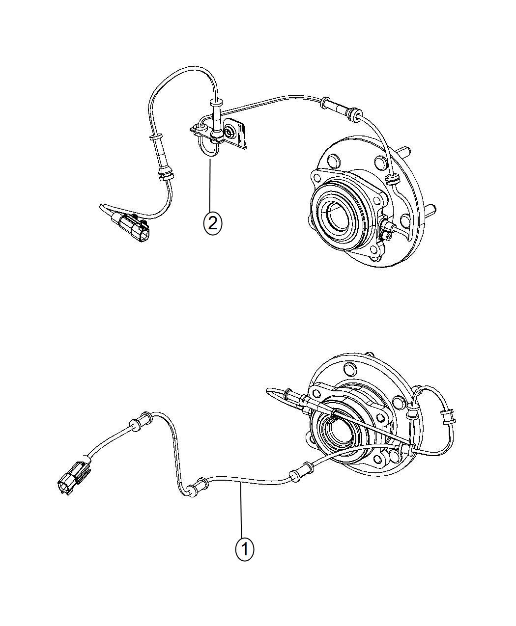 Diagram Sensors Brakes. for your 2007 Chrysler Pacifica   