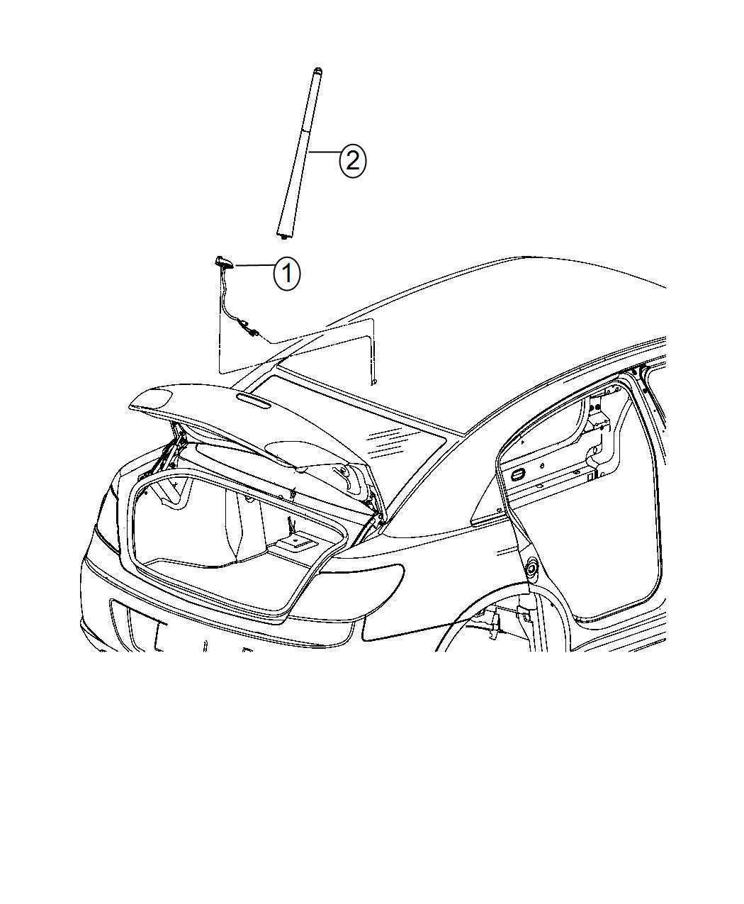 Diagram Antenna. for your 2017 Chrysler 300 C Platinum 3.6L V6 AWD 