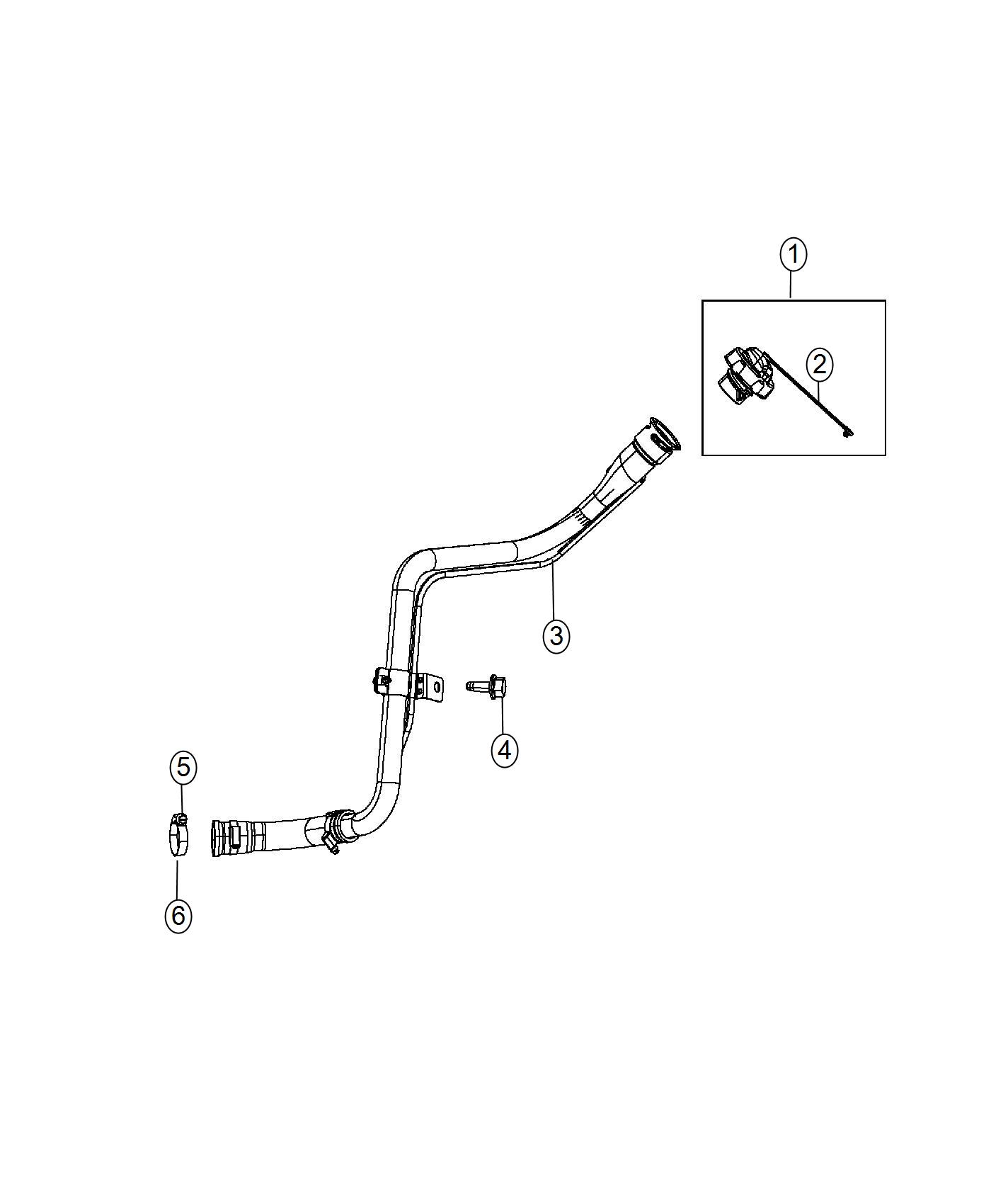 Fuel Filler Tube. Diagram