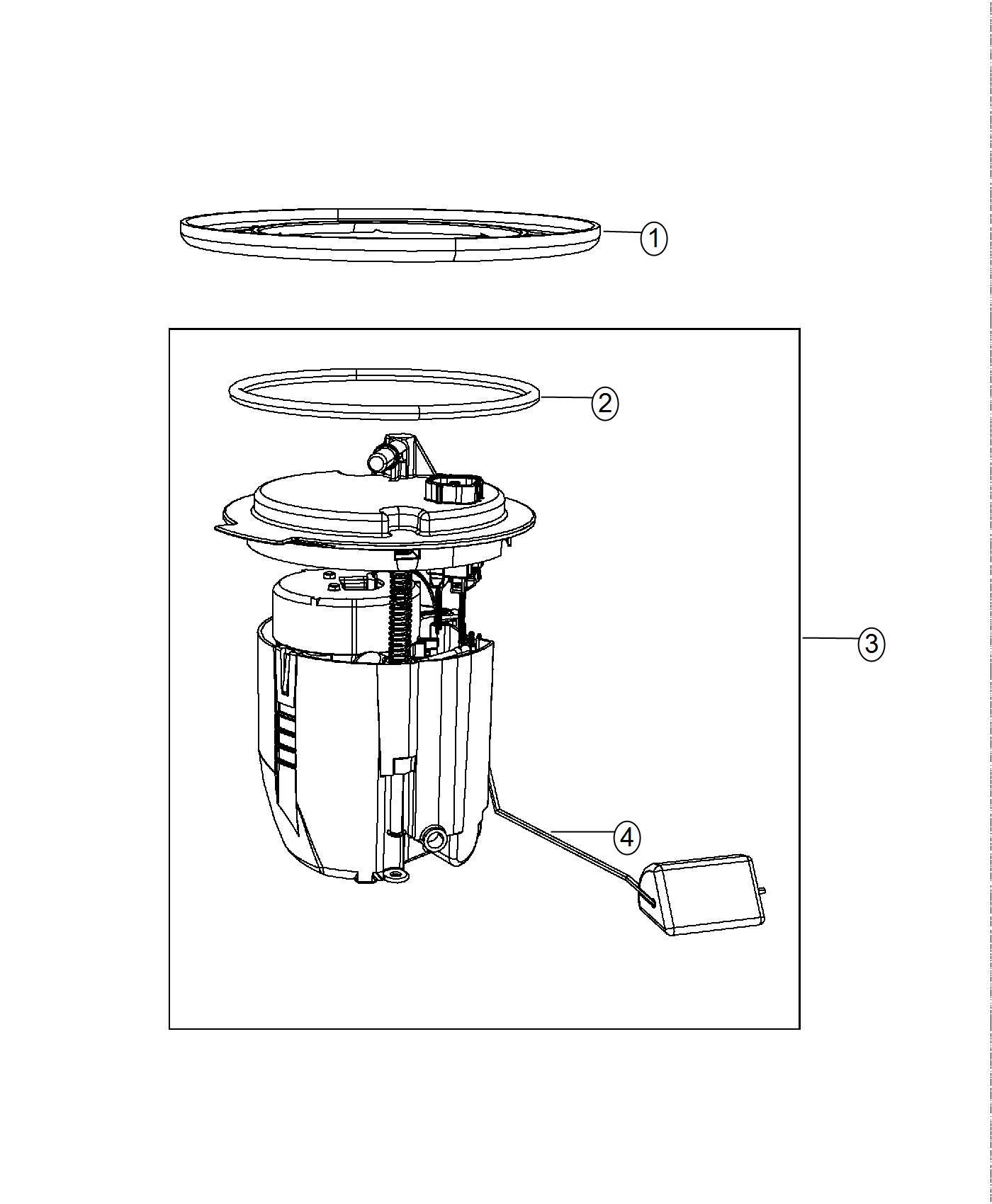 Diagram Fuel Pump Module. for your 2003 Chrysler 300  M 