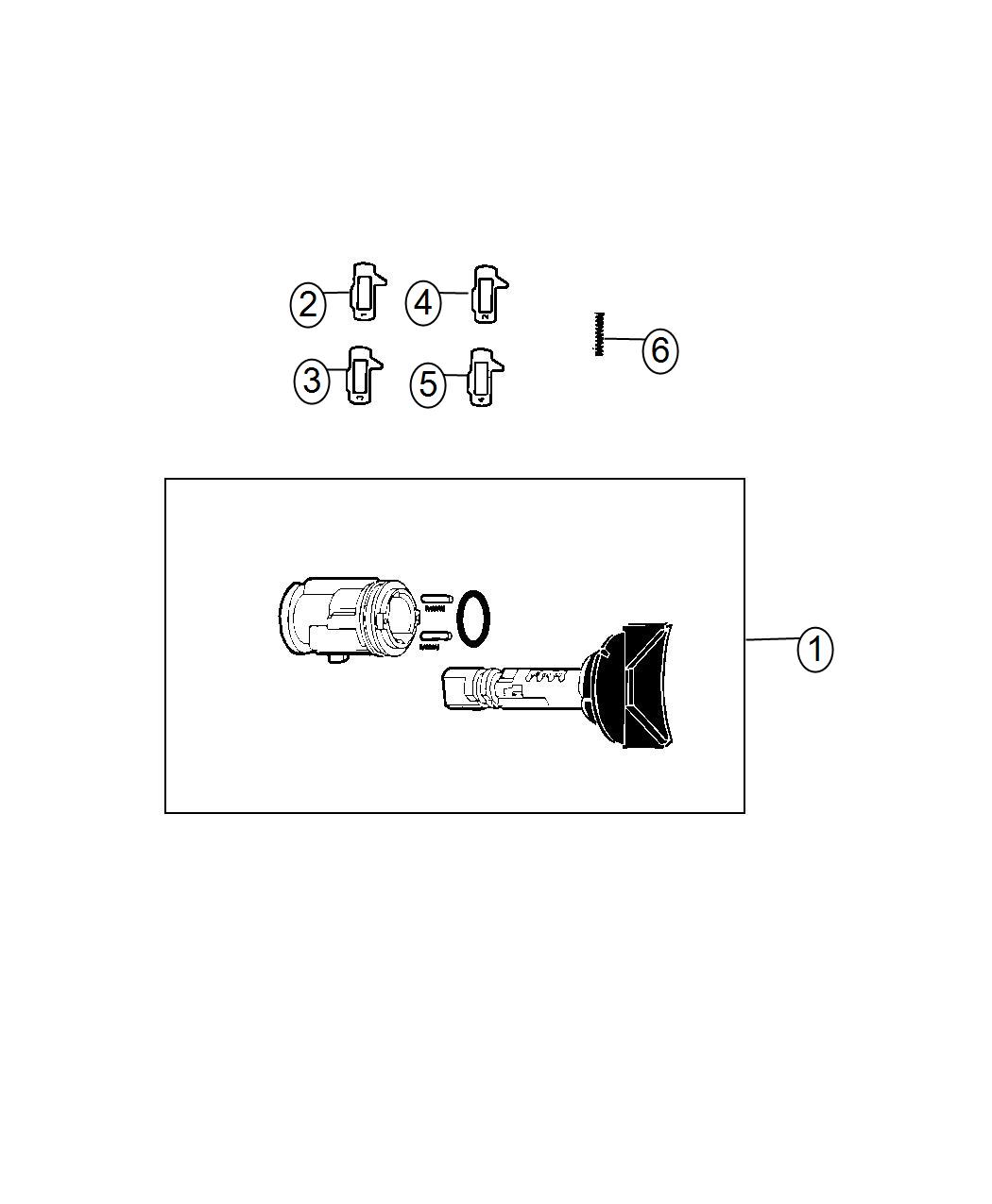 Diagram Ignition Lock Cylinder. for your 2014 Chrysler 200 S Convertible  