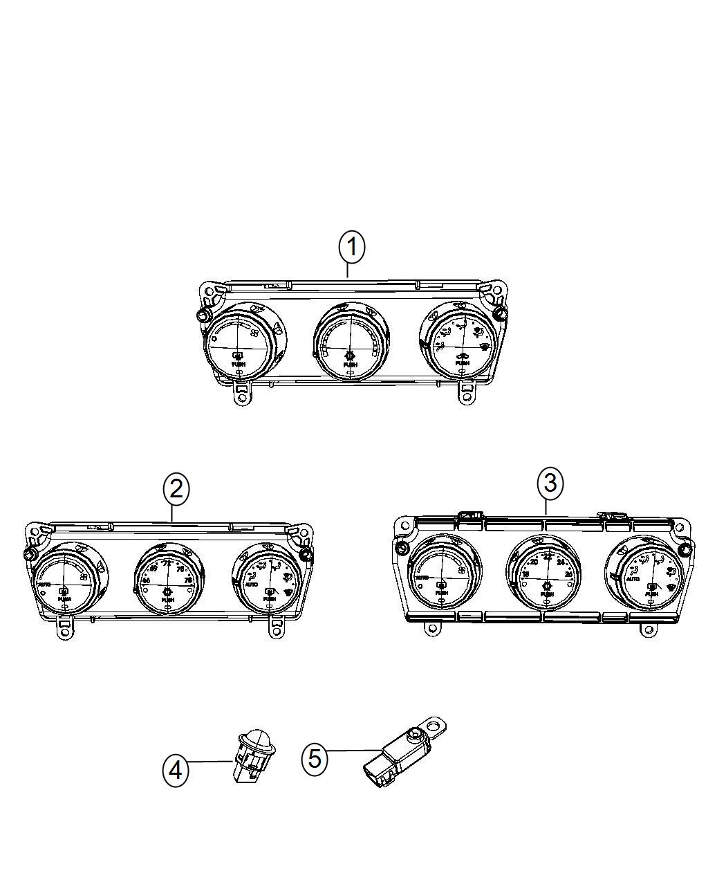 Diagram A/C and Heater Controls. for your 2014 Chrysler 200   