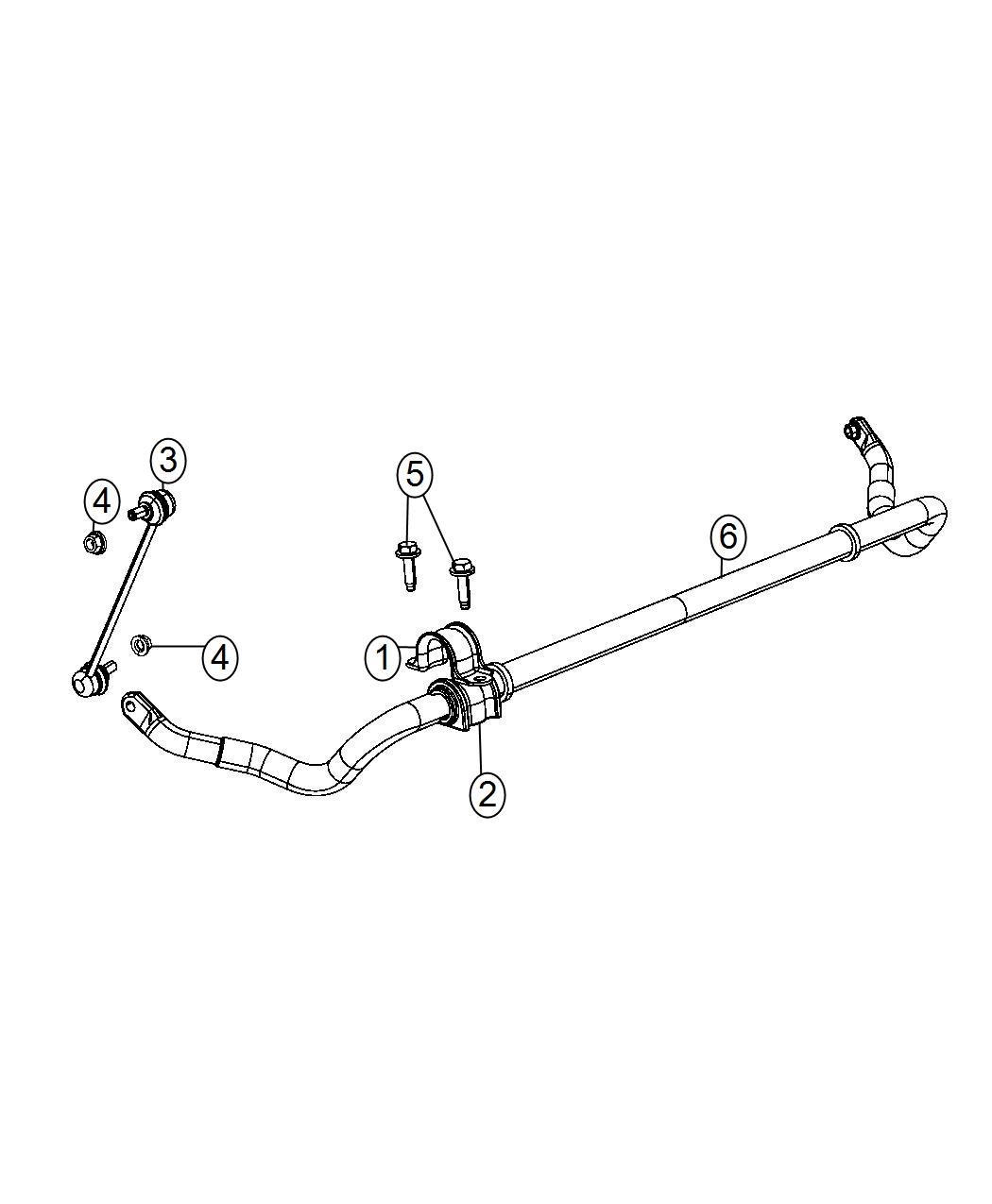 Diagram Stabilizer Bar, Front. for your 2004 Chrysler 300  M 