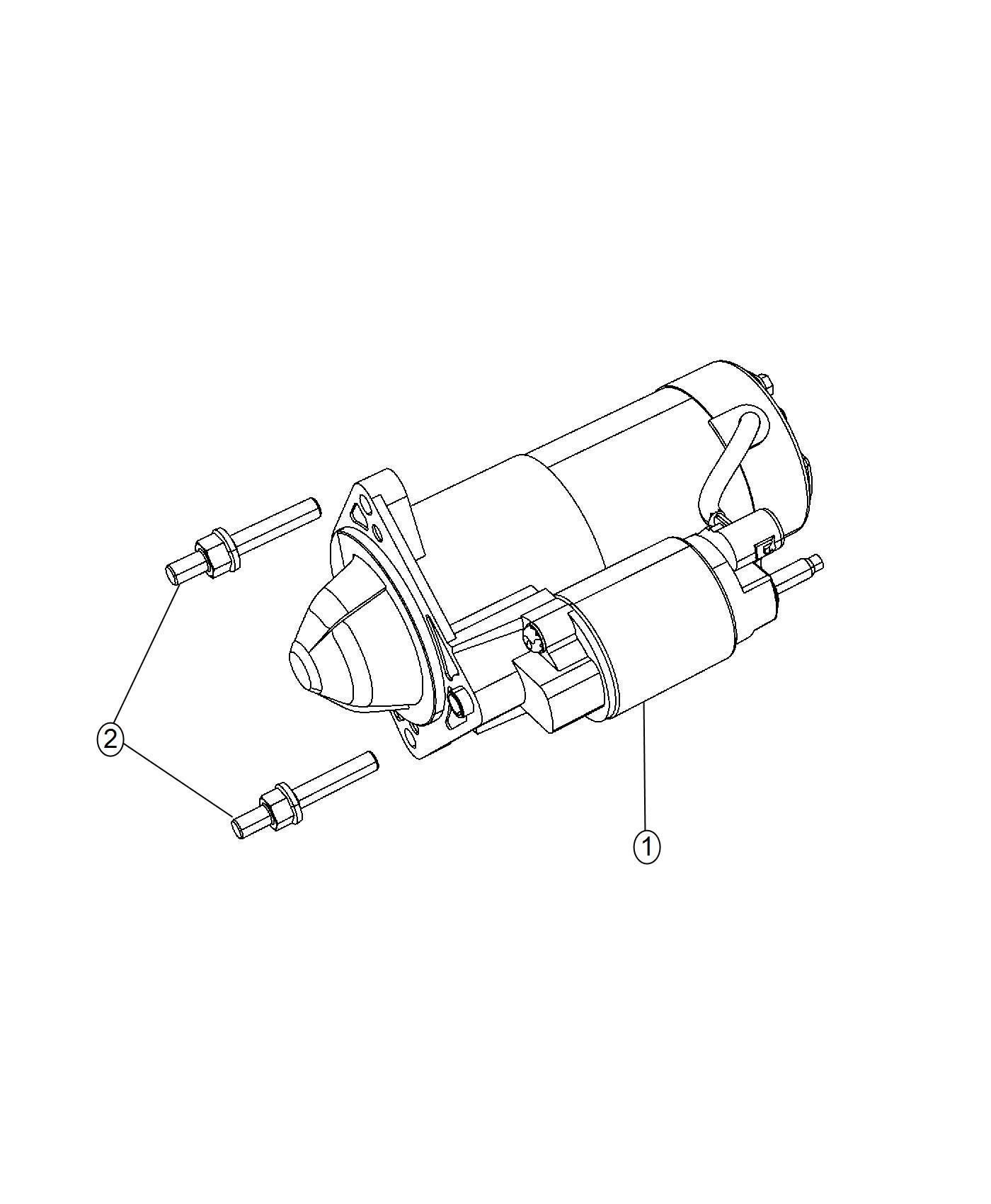 Diagram Starter and Related Parts. for your 2003 Dodge Grand Caravan   