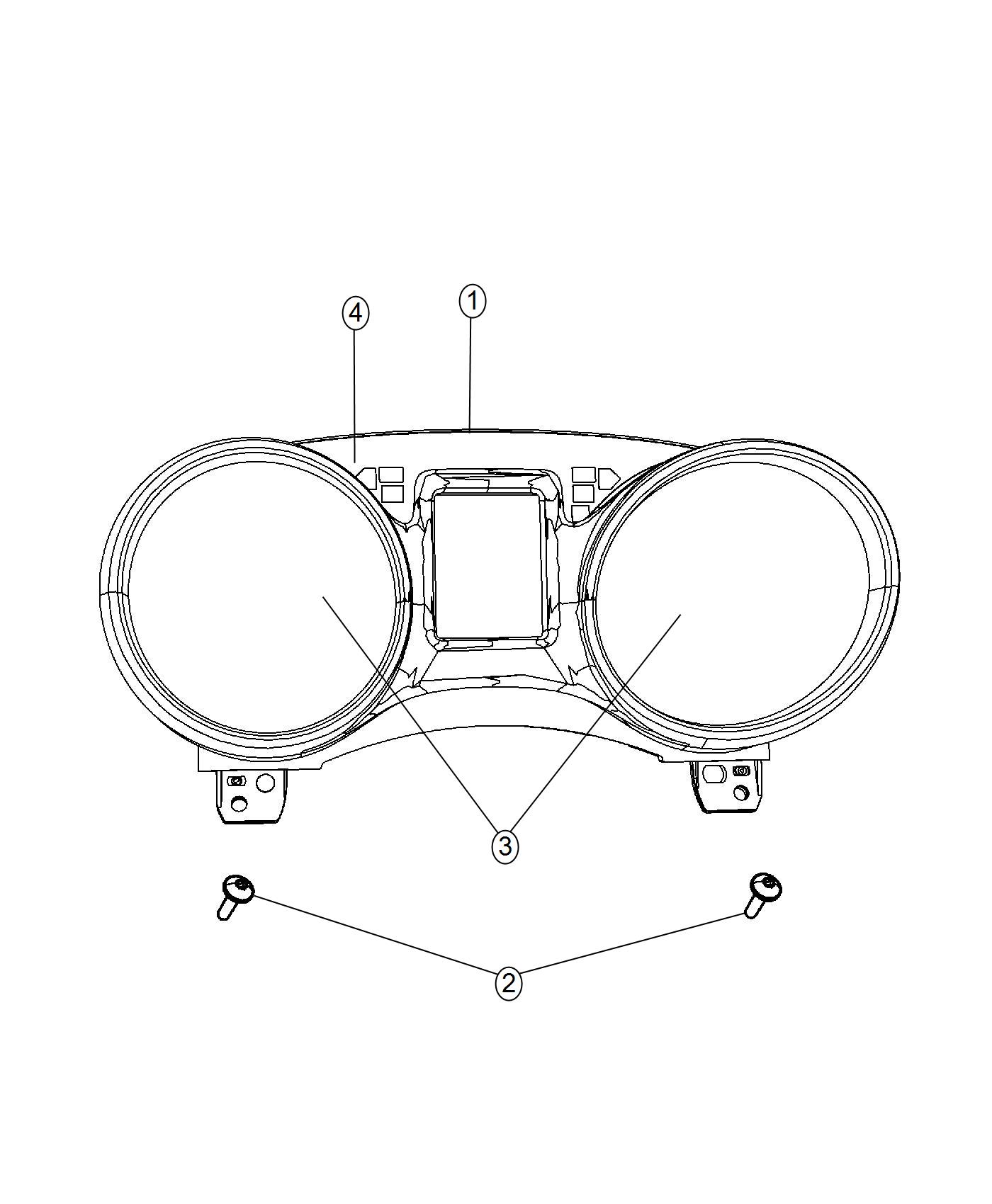 Diagram Cluster Instrument Panel. for your 2000 Chrysler 300  M 