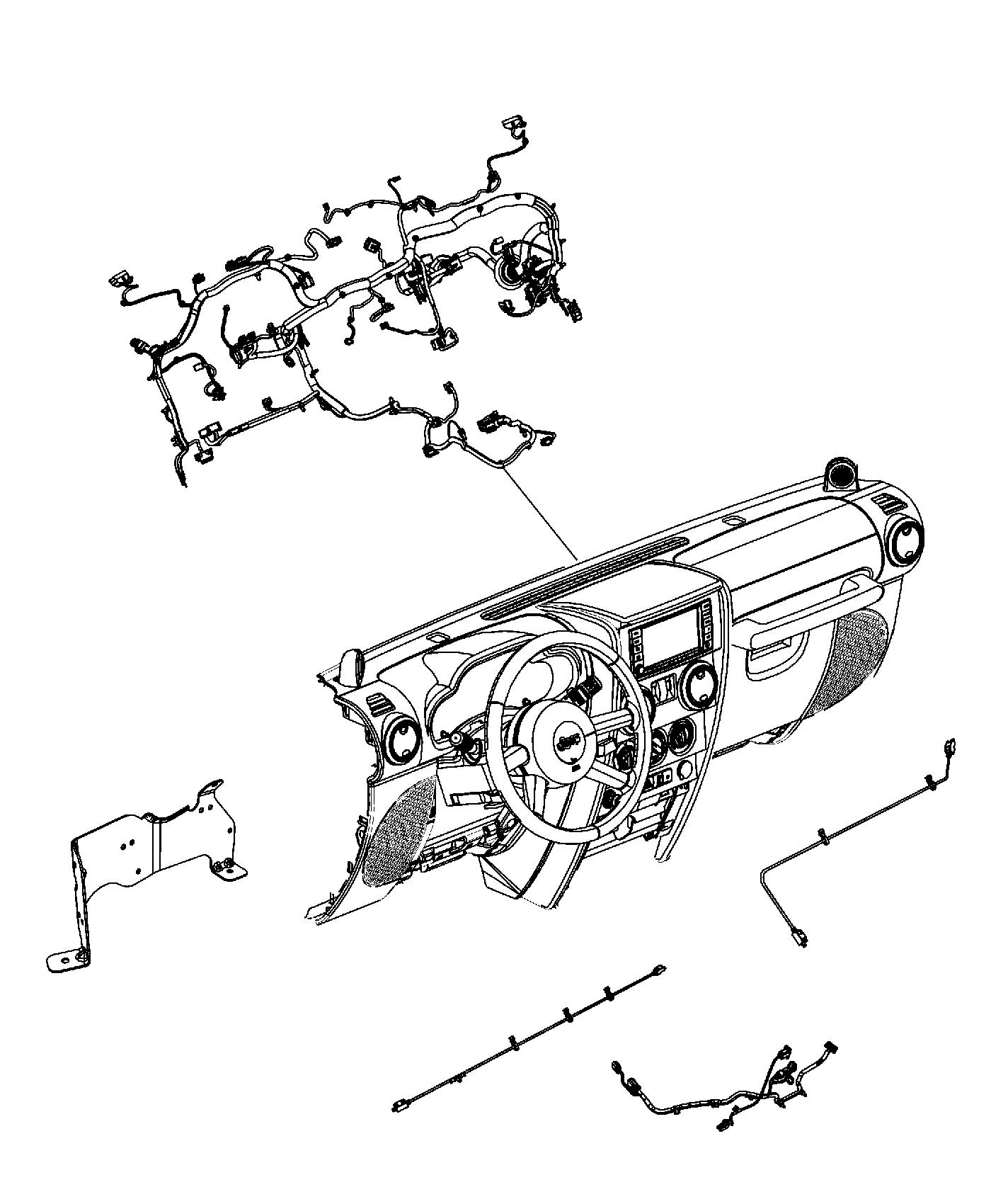 Diagram Wiring Instrument Panel. for your 2011 Jeep Wrangler 3.8L V6 M/T 4X4 Unlimited Sahara 