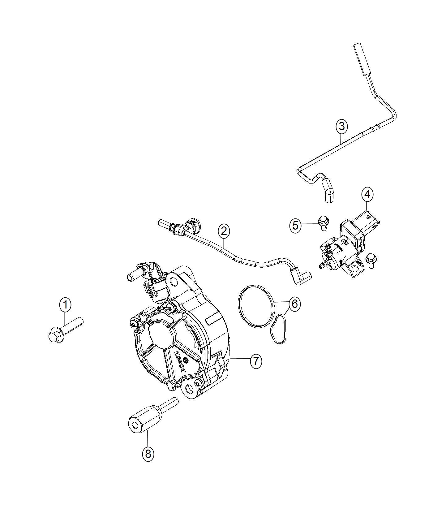 Diagram Vacuum Pump Vacuum Harness. for your 2010 Jeep Grand Cherokee   