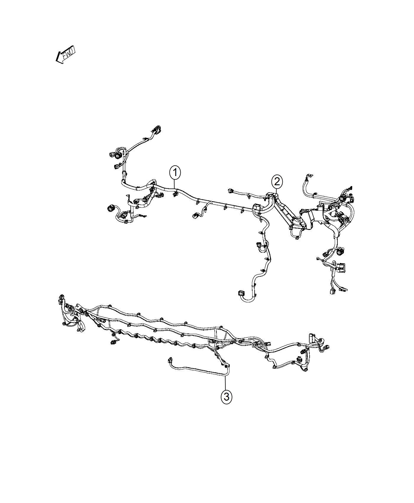 Diagram Wiring, Front End. for your Jeep