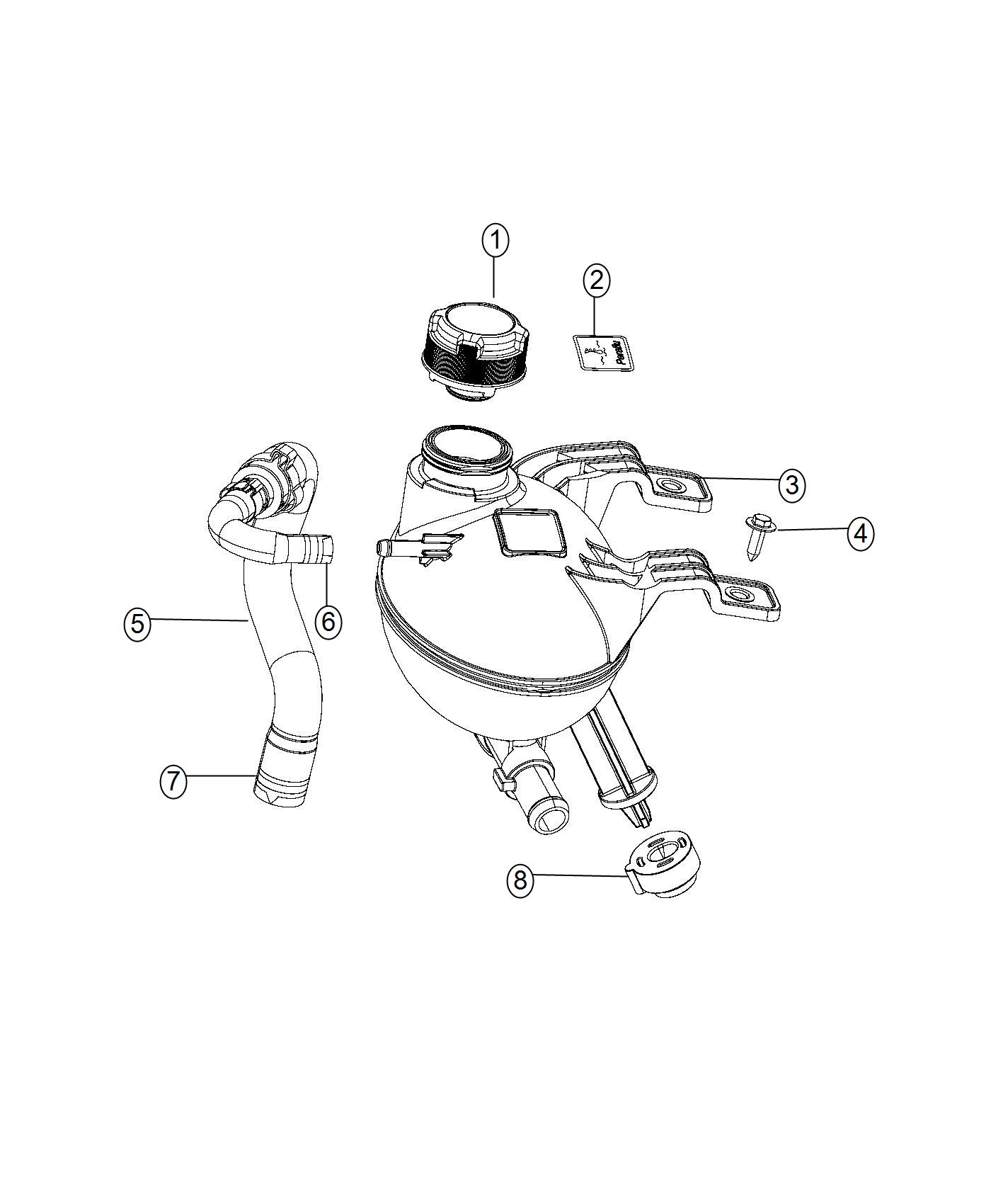 Diagram Coolant Recovery Bottle. for your Chrysler 300  M