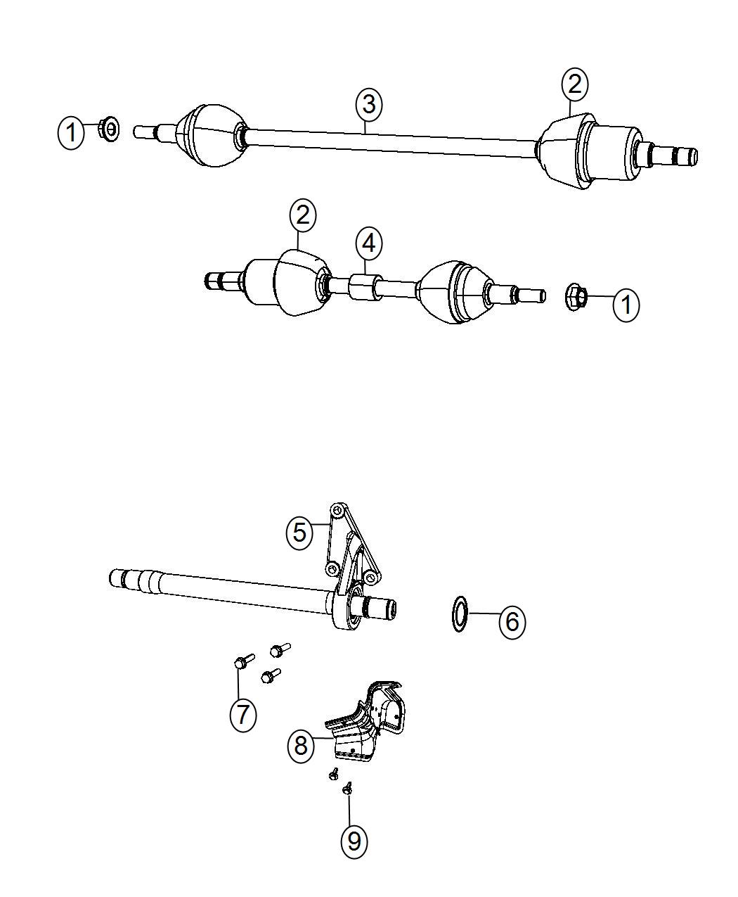 Diagram Shafts. for your 2007 Dodge Grand Caravan   