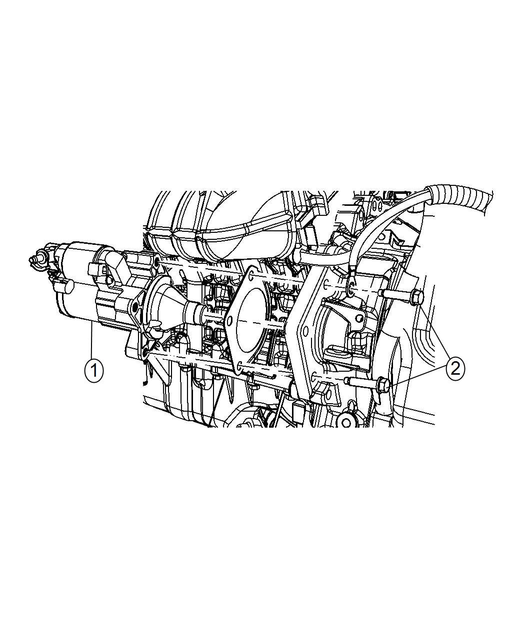 Diagram Starter and Related Parts. for your 1998 Dodge Grand Caravan   