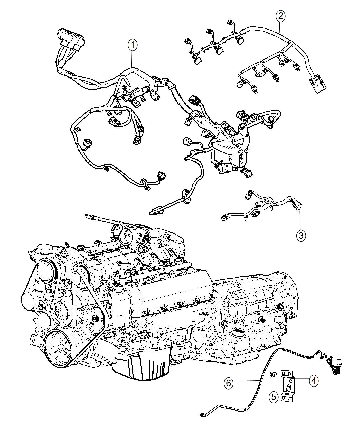 Diagram Wiring Engine Gas, 3.6 Engine [3.6L V6 24V VVT Engine]. for your Ram
