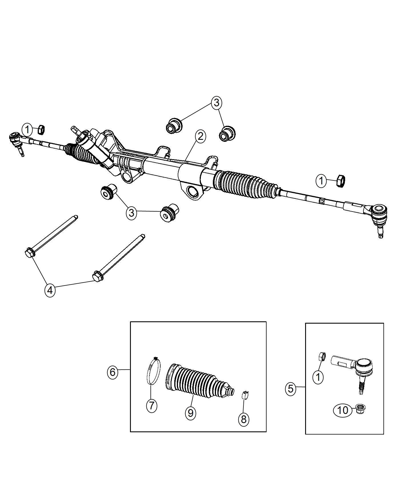 Gear Rack and Pinion. Diagram