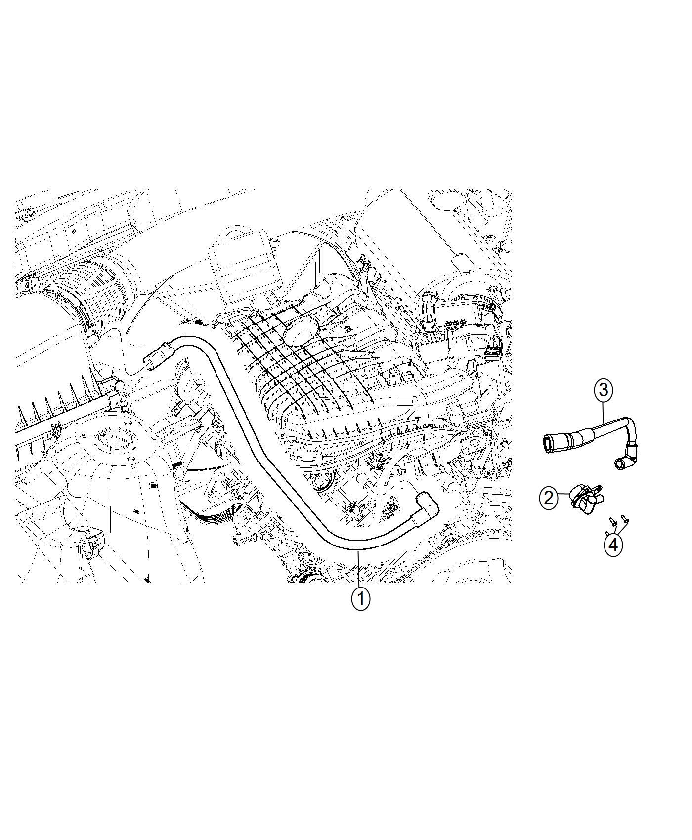 Diagram Crankcase Ventilation 3.6L [3.6L V6 24V VVT Engine]. for your 2014 Dodge Grand Caravan   