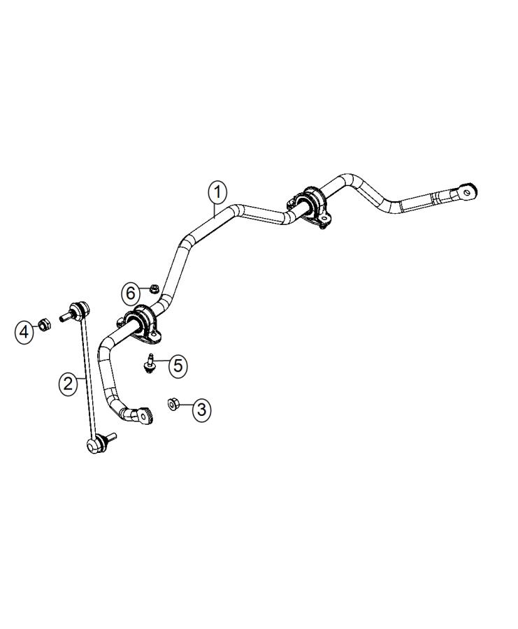 Diagram Stabilizer Bar, Front. for your Chrysler 300  M