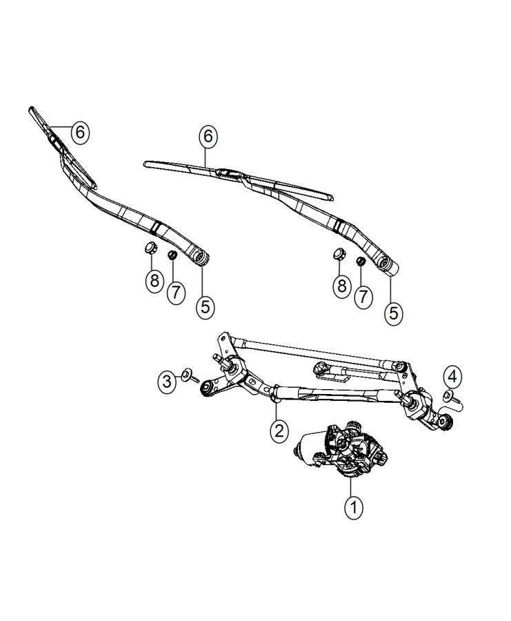 Front Wiper System. Diagram