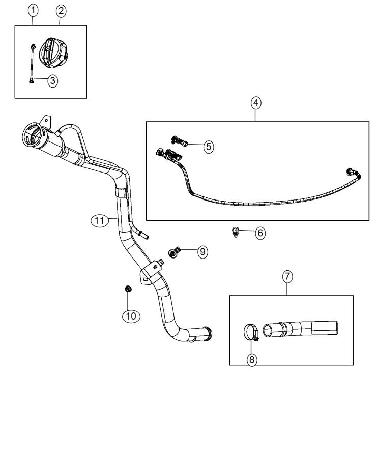 Fuel Tank Filler Tube. Diagram