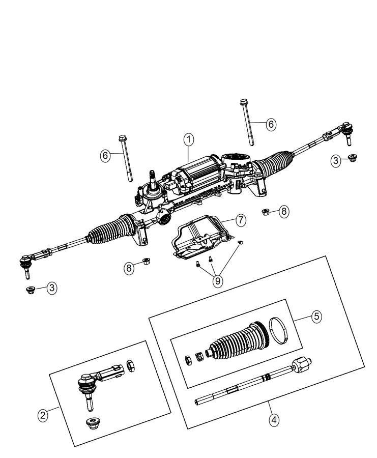 Diagram Gear Rack and Pinion. for your 2004 Chrysler 300  M 