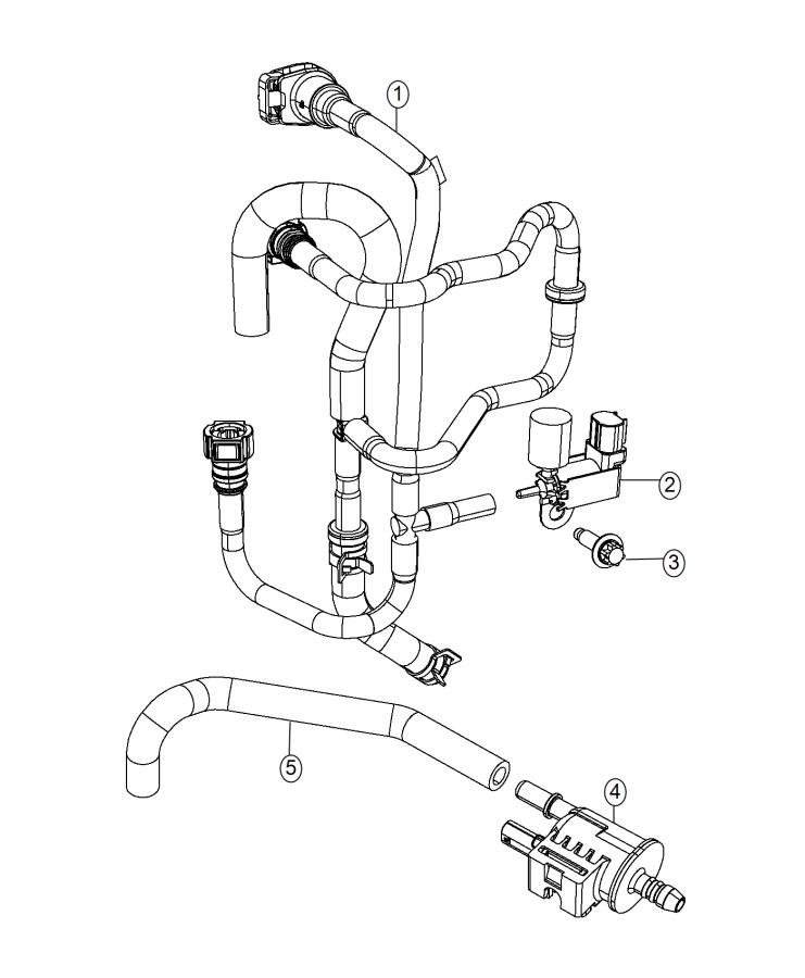 Diagram Emission Control Vacuum Harness. for your Jeep Renegade  