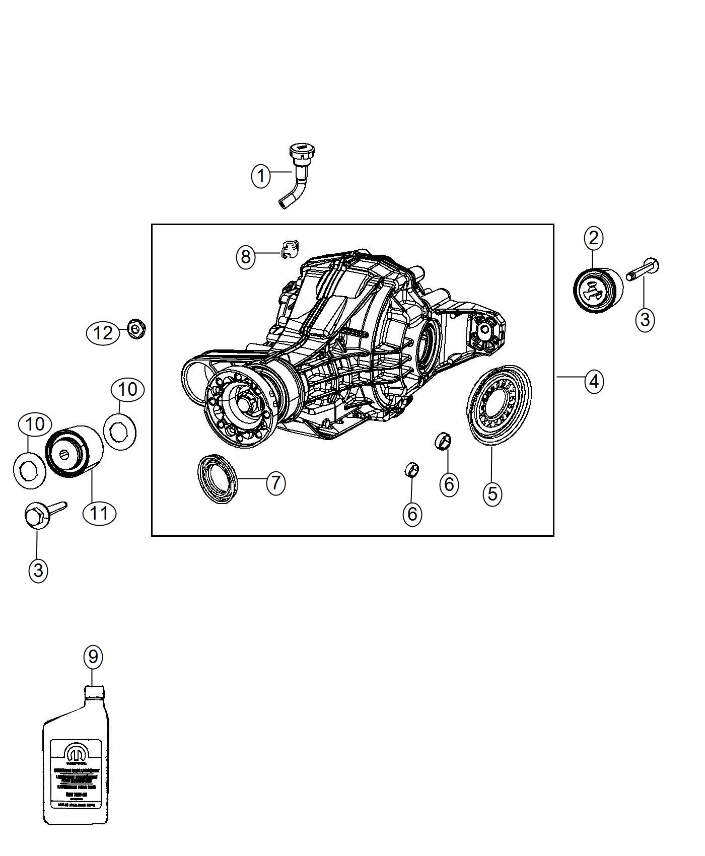 Diagram Axle Assembly and Components. for your Dodge