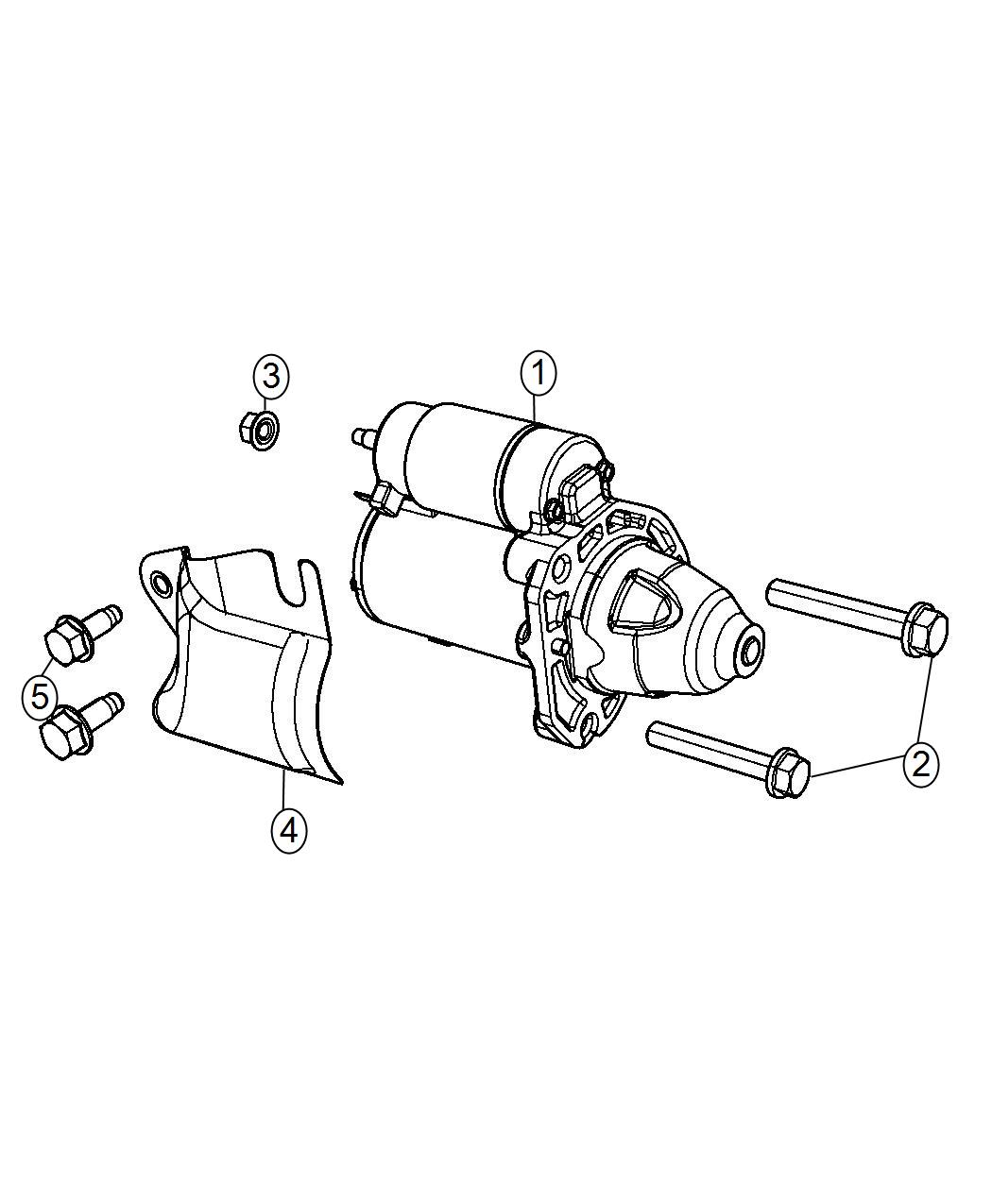Diagram Starter and Related Parts. for your Dodge Durango  