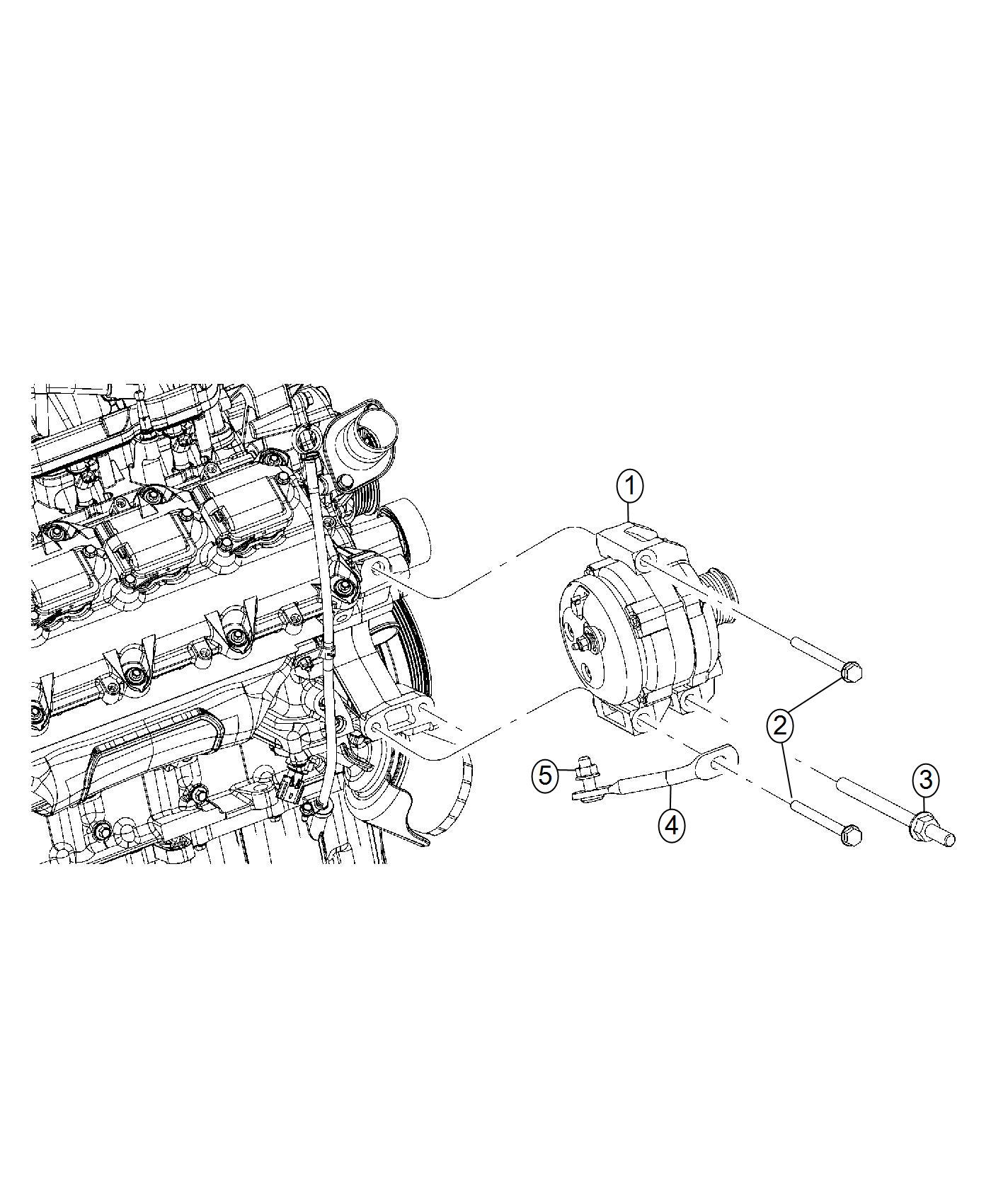 Diagram Generator/Alternator and Related Parts. for your Dodge