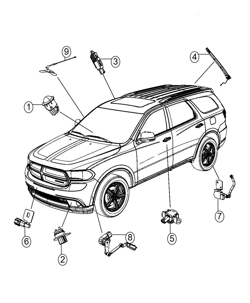 Diagram Sensors, Body. for your Dodge