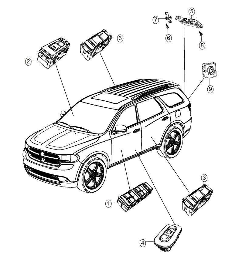 Switches Doors and Liftgate. Diagram