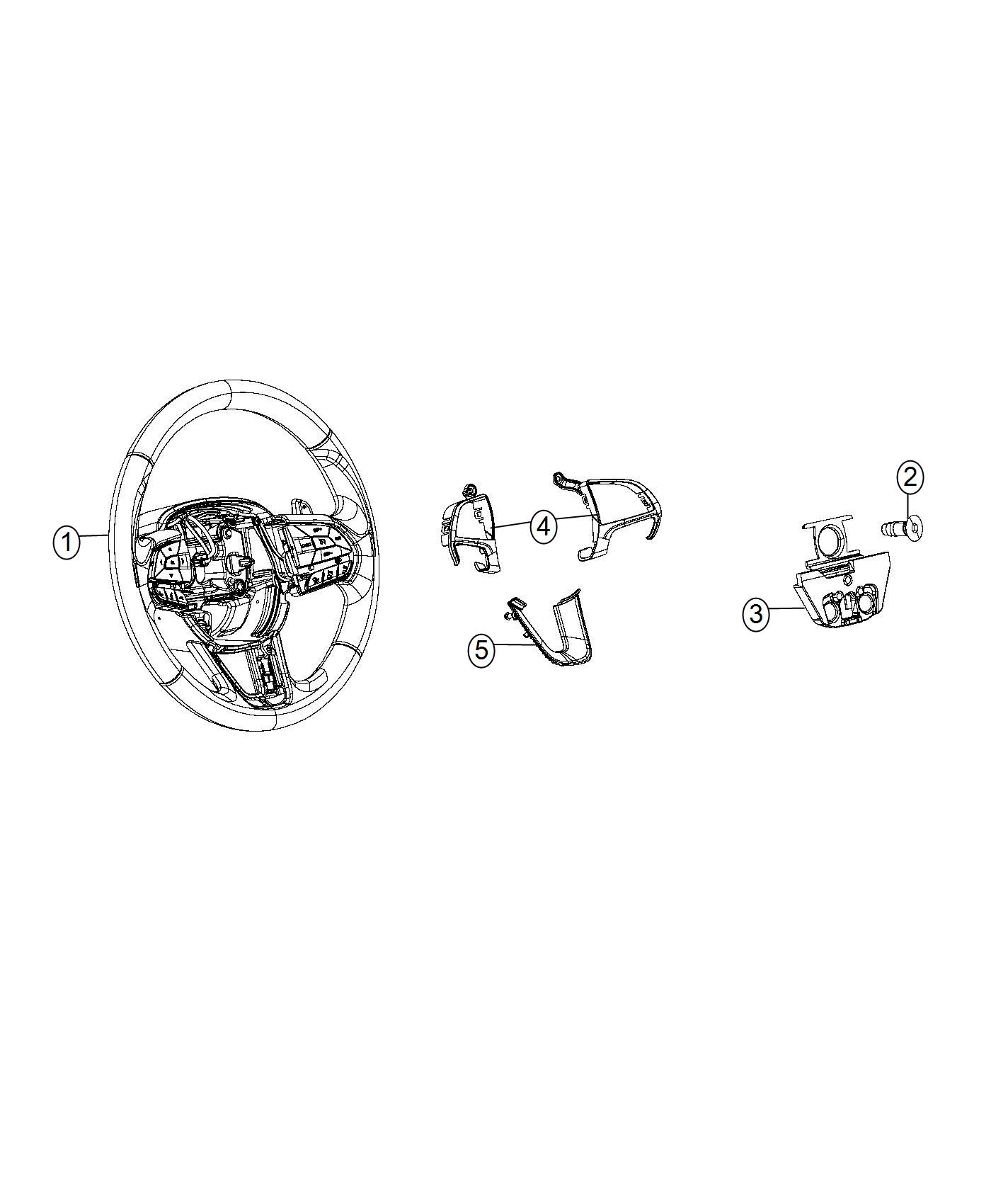 Diagram Steering Wheel Assembly. for your Dodge