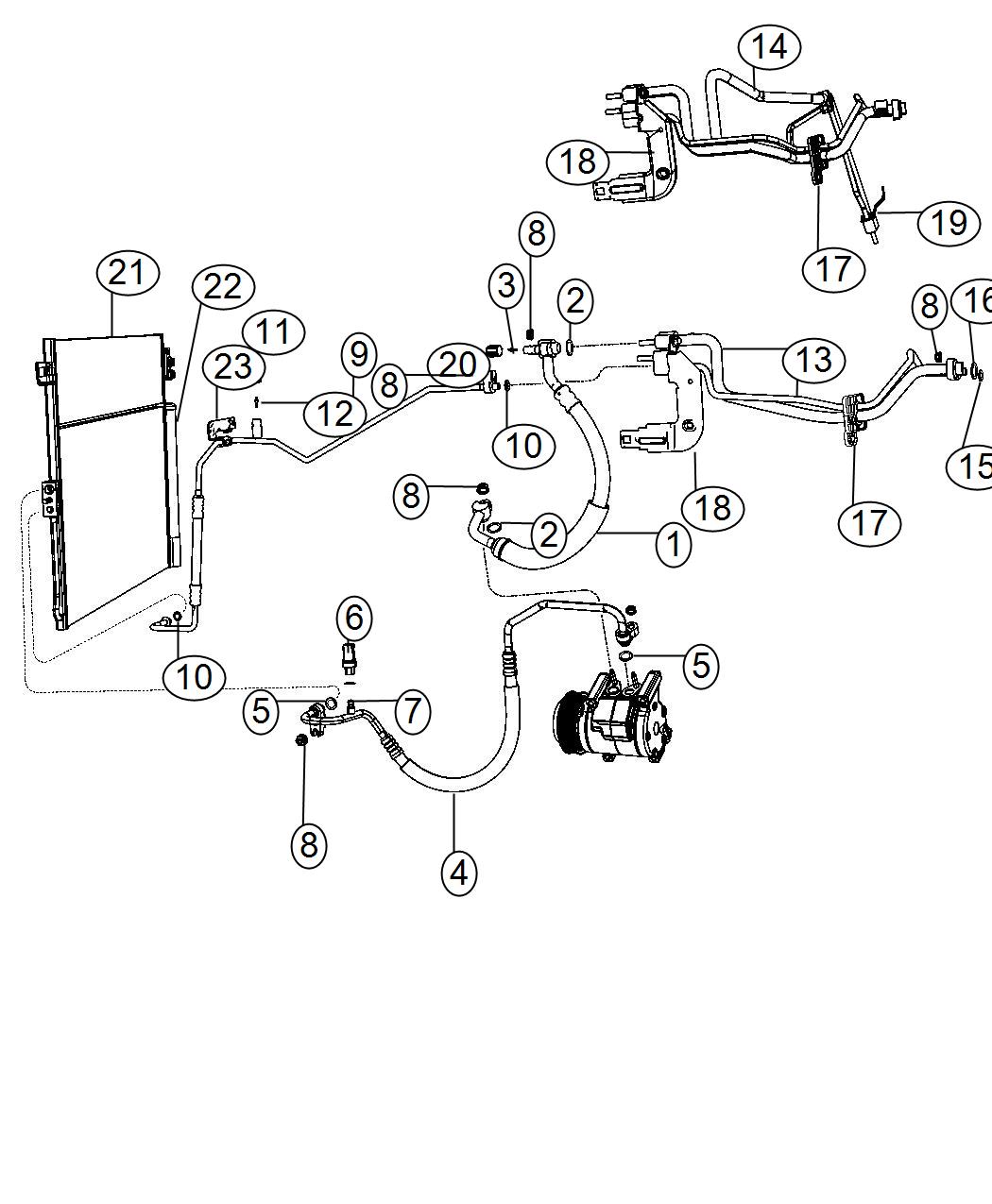 A/C Plumbing. Diagram