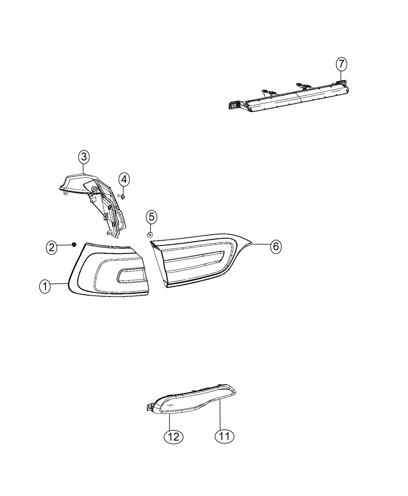 Lamps, Rear. Diagram