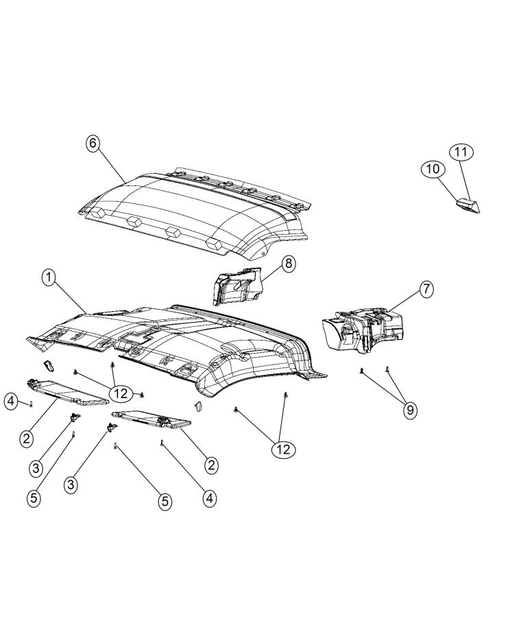 Diagram Headliners. for your Ram ProMaster  