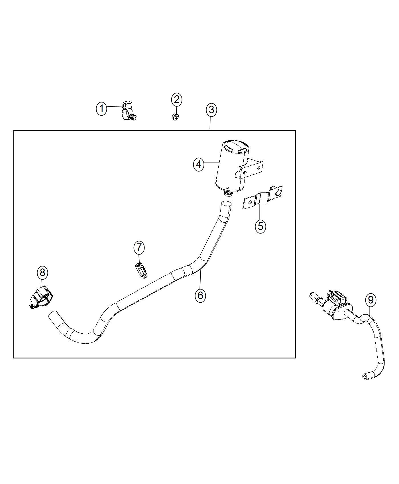 Emission Control Vacuum Harness. Diagram