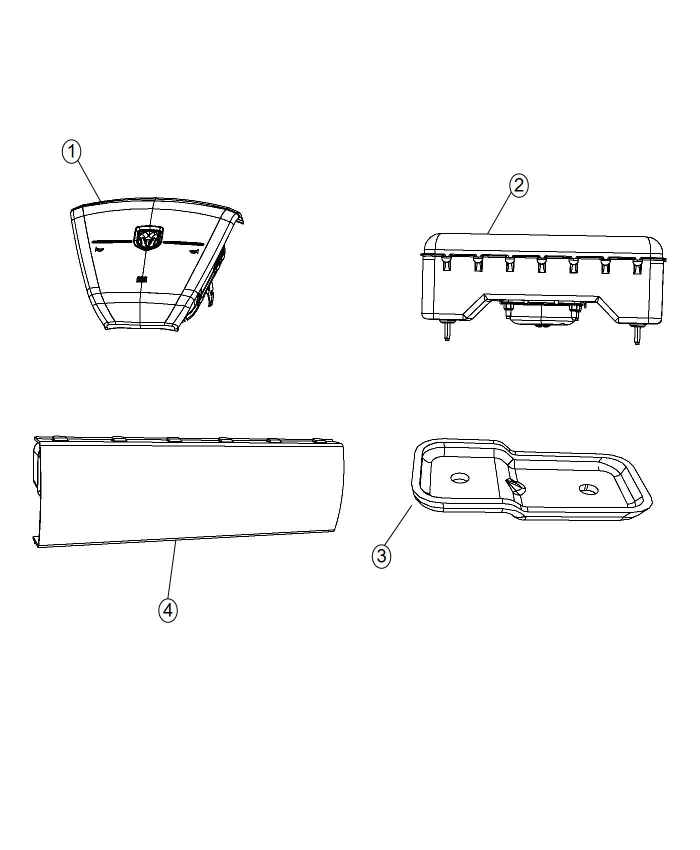 Diagram Air Bags Front. for your 2004 Chrysler 300  M 