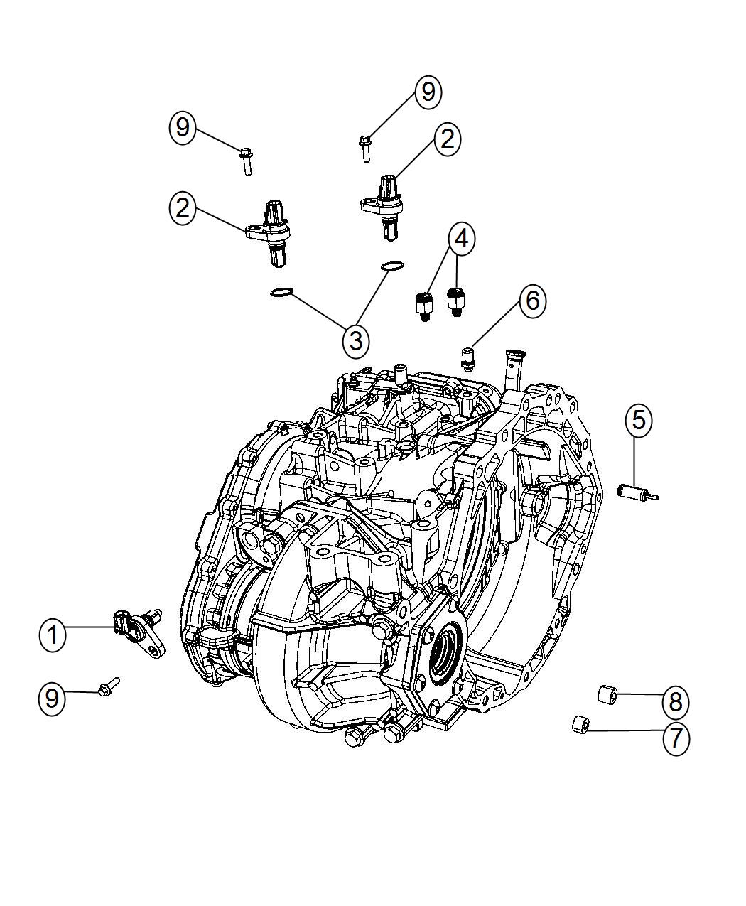 Diagram Sensors, Vents And Quick Connectors. for your 2014 Dodge Journey   