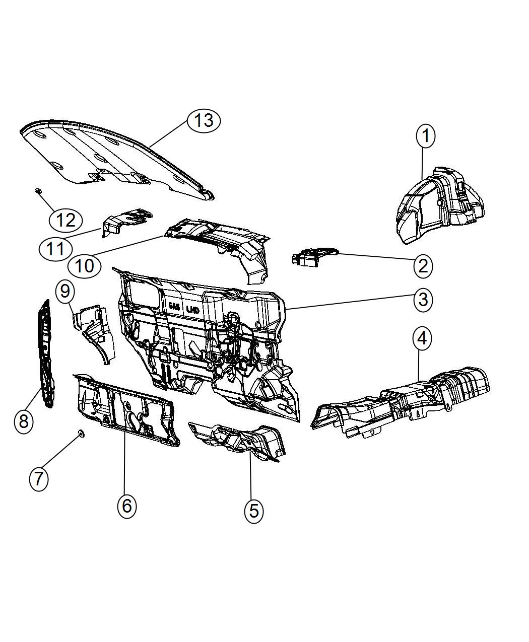 Diagram Silencers. for your 1999 Chrysler 300  M 