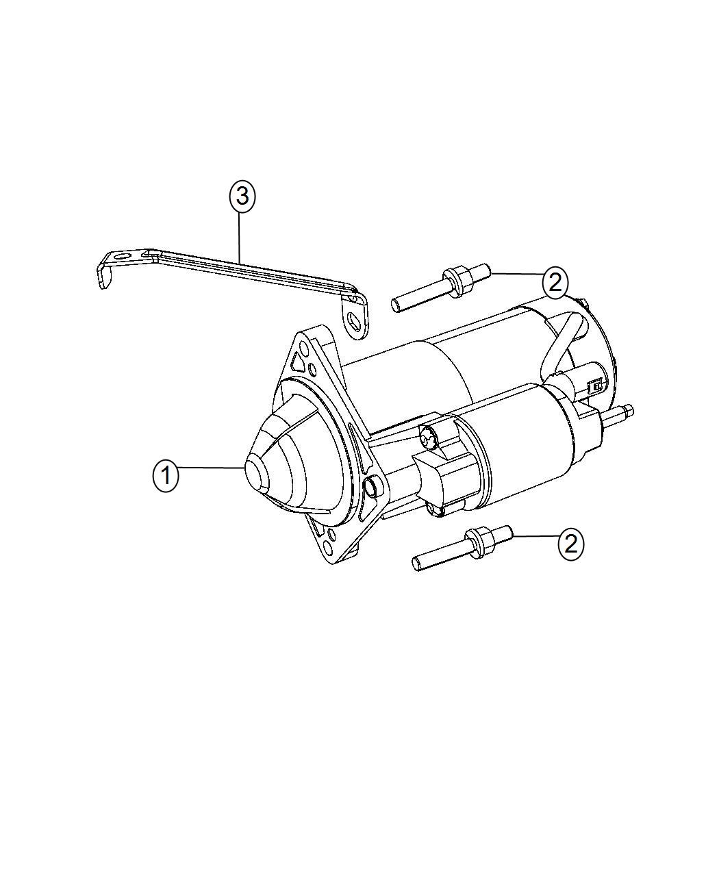 Diagram Starter and Related Parts. for your 2003 Dodge Grand Caravan   