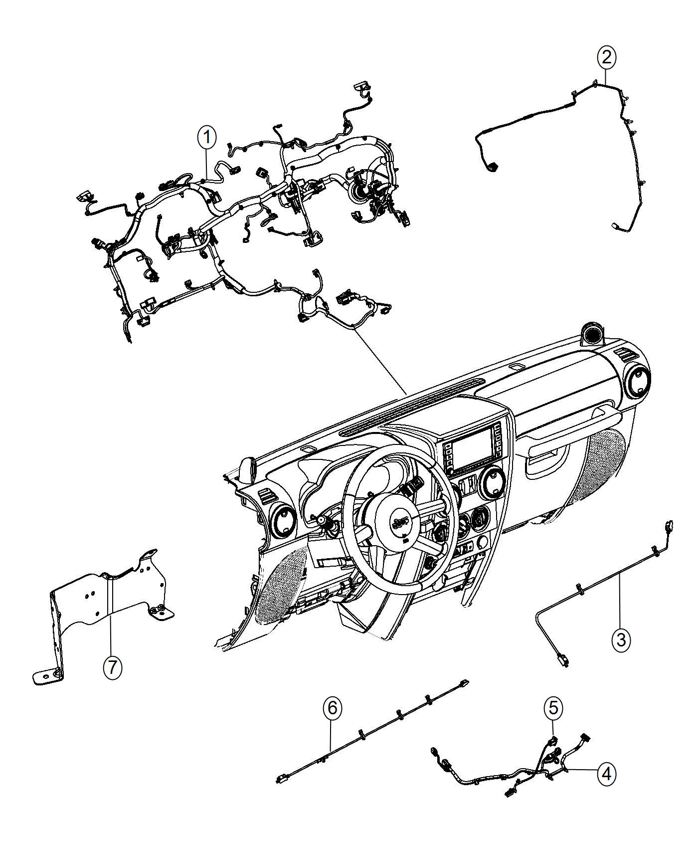 Diagram Wiring, Instrument Panel. for your Jeep Wrangler  