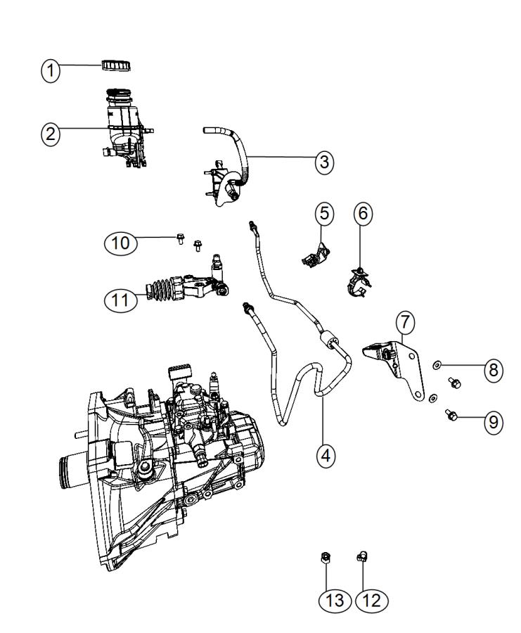 Diagram Controls,Hydraulic Clutch. for your Fiat 500  