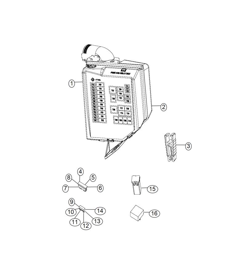 Power Distribution Center. Diagram