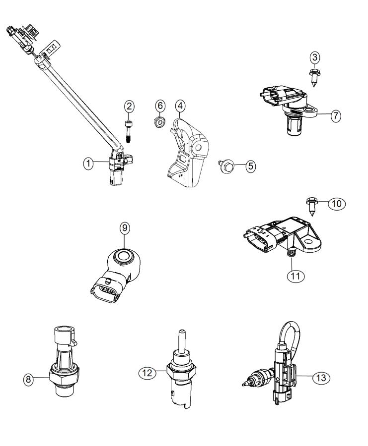 Diagram Sensors, Gas Engine. for your Fiat 500X  