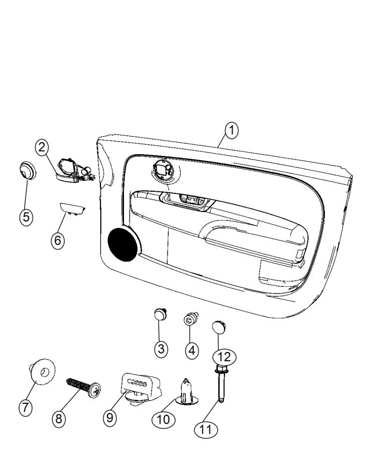 Diagram Front Door Trim Panels. for your 2000 Chrysler 300  M 