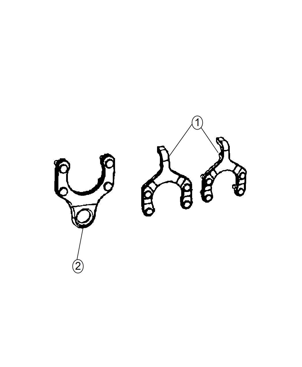 Diagram Tow Hooks, Front. for your 2014 Jeep Wrangler 3.6L V6 M/T 4X4 Unlimited Sahara 