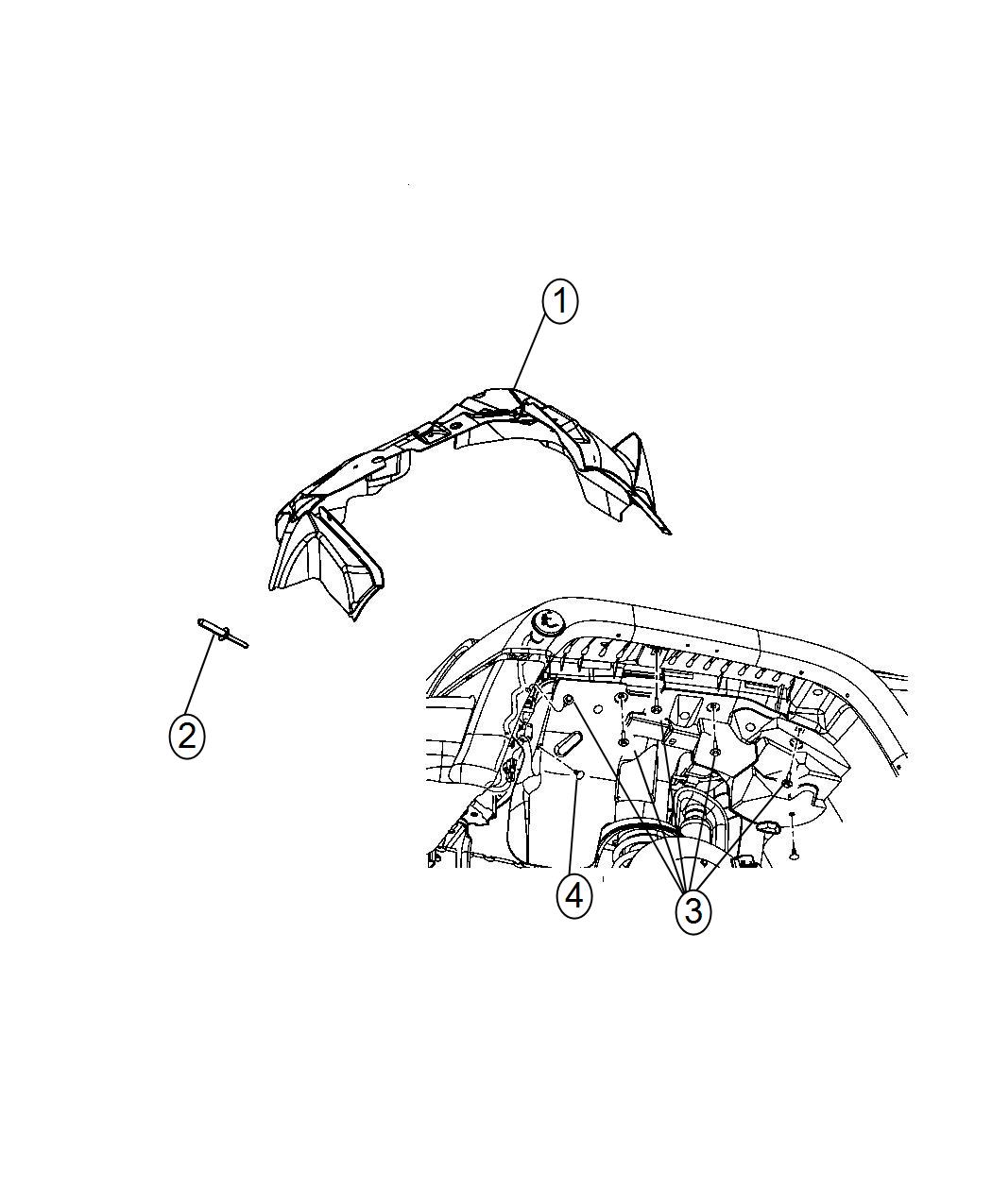 Front Fender Shields. Diagram