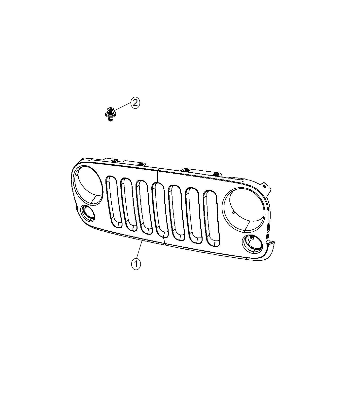 Diagram Grilles. for your Jeep Wrangler  