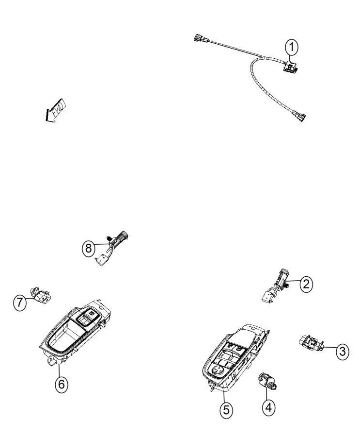 Switches, Doors and Liftgate. Diagram