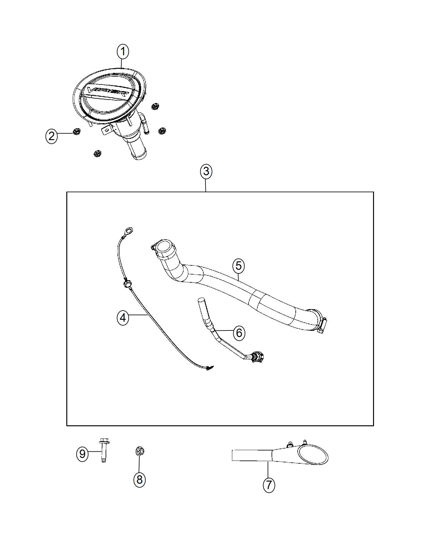 Fuel Filler Tube. Diagram