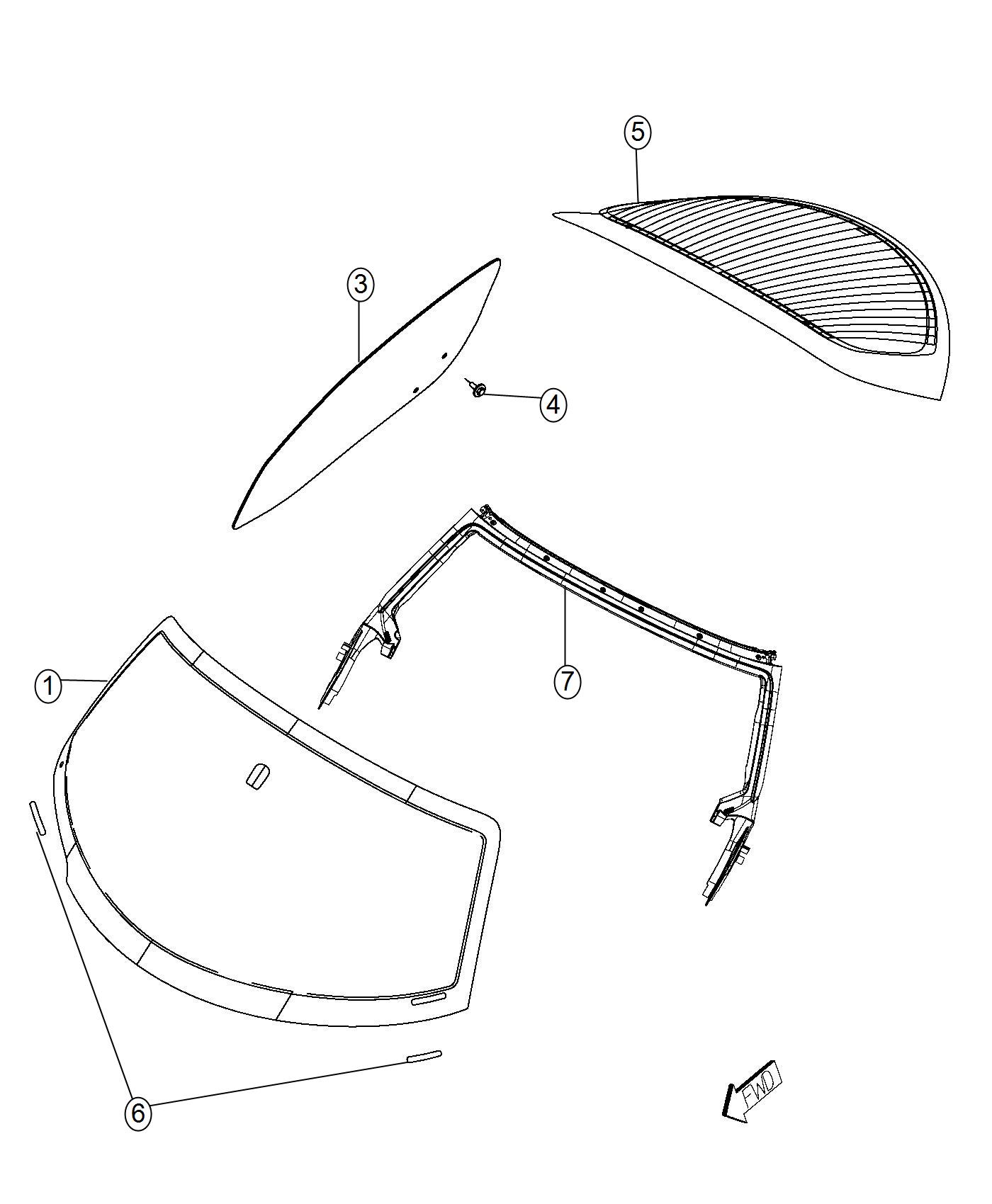 Glass, Glass Hardware. Diagram