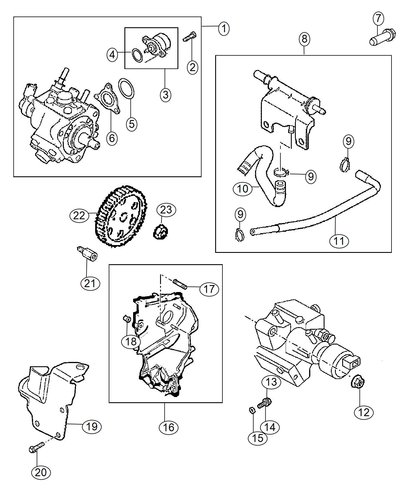 Diagram Fuel Injection Pump. for your 2004 Dodge SPRINTER   